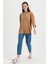 Truvakar Kol Basic Oversize Tişört Kahverengi 4