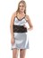 Gri Dantelli Saten Gecelik 3