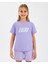 G Essential T-Shirt Büyük Kız Çocuk Mor Tshirt SK232139-505 2