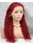 OEM Gerçek Front Lace Tül Peruk / Derin Dalgalı / Kızıl 70/75 cm 2