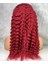 OEM Gerçek Front Lace Tül Peruk / Derin Dalgalı / Kızıl 70/75 cm 4