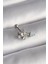 316L Çelik Gümüş Renk Zirkon Taşlı Sallantı Kalp Detay Tragus Piercing - Lisinya 1