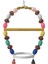 Renkli Boncuklu Oval Halkalı Papağan Salıncağı 15 Cm-23 cm 1