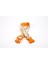 Köpek ve Pati Desenli Dokuma Köpek Boyun Tasması 3 cm x 36-60 cm Turuncu 1