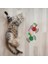 2Li Rattan Renkli Peluş Tüy Kedi Köpek Oyuncak Yakalama Çiğneme Çıngıraklı Top Oyuncağı ( Lisinya ) 4