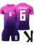Almanya Euro 2024 Deplasman Joshua Kimmich Çocuk Forması 3'lü Set Forma+Şort+Çorap (Pembe) 1