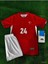 Türkiye Euro 2024 Semih Kılıçsoy 24 Iç Saha Çocuk Forması 3'lü Set (Red) 2