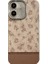 Apple iPhone 12 Uyumlu Kılıf Zebana Lily Flowers Silikon Kılıf Açık Kahverengi 1
