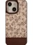Apple iPhone 15 Plus Uyumlu Kılıf Zebana Lily Flowers Silikon Kılıf Kahverengi 1