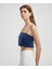 Kare Yaka Crop Bluz IS1250006095015 2