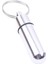 Mini Taşınabilir Su Geçirmez Metal Alüminyum Hap Kutusu Kılıf Şişe Anahtarlık Kolay Al Hap Konteyner Anahtar Chian Anahtarlık Açık Bakım Renk: Gümüş / Boyut: 48MM (Yurt Dışından) 1