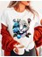 Beyaz Kaplan Baskılı Özel Tasarım Oversize Tshirt 1