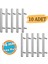 10 Adet Inox Metal Mobilya Mutfak Çekmece Dolap Dolabı Kulbu Kulpu Kulpları (96 mm - 9.6 Cm) 1
