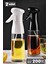 2li Büyük Cam Sprey Yağdanlık Airfryer Püskürtmeli Sprey Şişe Ayçiçek Zeytinyağı Sirkelik 200 ml 1