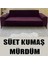 Süet Detaylı Angora Kumaş Üçlü & Çekyat Koltuk Kılıfı 1