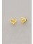 Gümüş Altın Yaldızlı Mucize Kalp Küpe SGTL12832GOLD 4