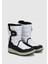 Beyaz-Siyah Kız Çocuk Kar Botu 2