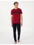 Erkek Bordo Kısakol Pijama Takımı 50314414-900 4