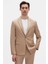 Slim Fit Bej Fitilli Örme Takim Elbise 4EC05ORT01566 1