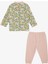 Kız Bebek Pijama Takımı Çiçek Desenli Tavşancık Baskılı 4 Ay-1 Yaş, Sarı 2