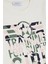 Macawı Kız Çocuk Pijama Takımı Kamuflaj Desenli 3-8 Yaş, Krem 5
