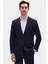 Slim Fit Lacivert Fitilli Örme Takim Elbise 4EC05ORT01566 1