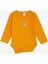 Erkek Bebek Çıtçıtlı Zıbın Body Yazı Baskılı 9 Ay-3 Yaş, Hardal Sarı 1