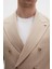 Ds Damat Regular Fit Bej Çizgili Kruvaze Takim Elbise 4HF05ORT01588 5