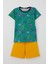 Erkek Bebek Pijama Takımı Neşeli Hayvanlar Alemi Dostluk Temalı 9 Ay-3 Yaş, Yeşil 1