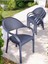 Bambu Rattan Kollu Sandalye Koltuk 8'li Set 2