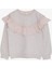 Kız Çocuk Sweatshirt Güpürlü 6-12 Yaş, Bej Melanj 1