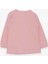Kız Çocuk Uzun Kollu Tişört Fırıfırlı 3-8 Yaş, Pudra 2