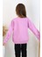 Kız Çocuk Sweatshirt Pullu Yazı Baskılı 4-8 Yaş, Lila 2