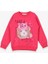 Kız Çocuk Sweatshirt Köpekcik Baskılı 3-7 Yaş, Mercan 2