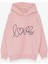 Kız Çocuk Sweatshirt Nakışlı Yazı Baskılı 2-6 Yaş, Pudra 4