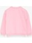 Kız Çocuk Sweatshirt Pullu Yazı Baskılı 4-8 Yaş, Pudra 5