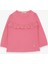 Kız Çocuk Uzun Kollu Tişört Fırıfırlı 3-8 Yaş, Pembe 1