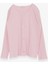 Kız Çocuk Uzun Kollu Tişört Düğme Aksesuarlı 8-14 Yaş, Pudra 1