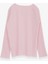 Kız Çocuk Uzun Kollu Tişört Düğme Aksesuarlı 8-14 Yaş, Pudra 2