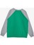 Girls & Boys Erkek Çocok Sweatshirt Yazı Baskılı Cepli 5-10 Yaş, Yeşil 5