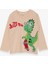 Erkek Çocuk Uzun Kollu Tişört Dinozor Baskılı 2-6 Yaş, Bej 1