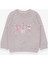 Kız Çocuk Sweatshirt Hayvancık Baskılı 1.5-5 Yaş, Bej Melanj 1