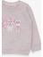 Kız Çocuk Sweatshirt Hayvancık Baskılı 1.5-5 Yaş, Bej Melanj 3