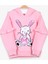 Kız Çocuk Sweatshirt Tavşan Baskılı 1.5-5 Yaş, Pudra 1