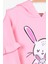 Kız Çocuk Sweatshirt Tavşan Baskılı 1.5-5 Yaş, Pudra 3