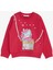 Kız Çocuk Sweatshirt Unicorn 2-6 Yaş, Fuşya 1
