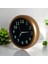 Fosforlu Gold Metal Mini Duvar Saati Çap 20 cm Küçük Saat 5