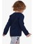 Erkek Çocuk Uzun Kollu Tişört Yazı Baskılı 1-4 Yaş, Lacivert 2