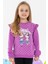 Kız Çocuk Sweatshirt Dostluk Temalı 2-6 Yaş, Eflatun 1
