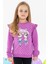 Kız Çocuk Sweatshirt Dostluk Temalı 2-6 Yaş, Eflatun 2